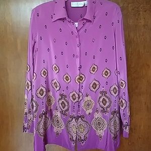 Silk Lore by Beth Terrell Silk Blouse with Tank